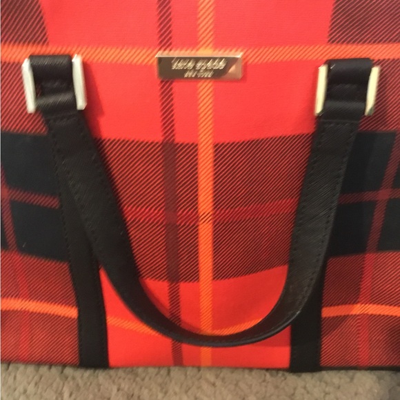 EUC Kate Spade Newbury Lane Plaid Tote Bag - Picture 8 of 11